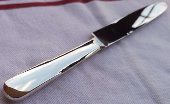 Tafelmesser mit Silbergriff, Minerva-Stempel ODIOT Modell Stil "vieux paris".