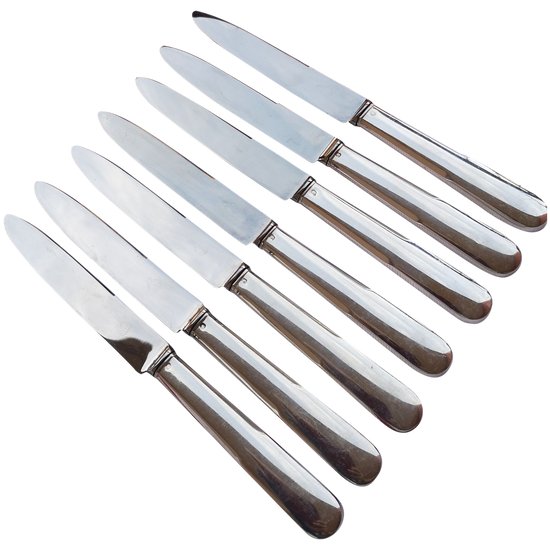 7 table knives "old paris" style goldsmith Tétard Frères