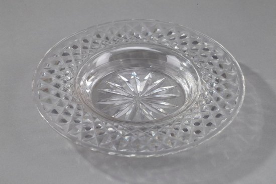 Set Of Three Plates And One Glass Candy Dish