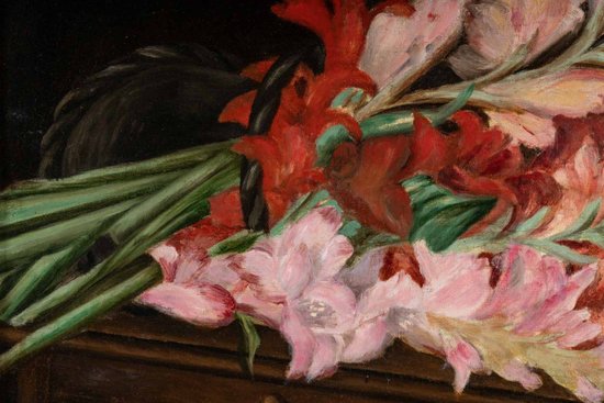 Paire De Tableaux Fleurs XIXéme Siècle