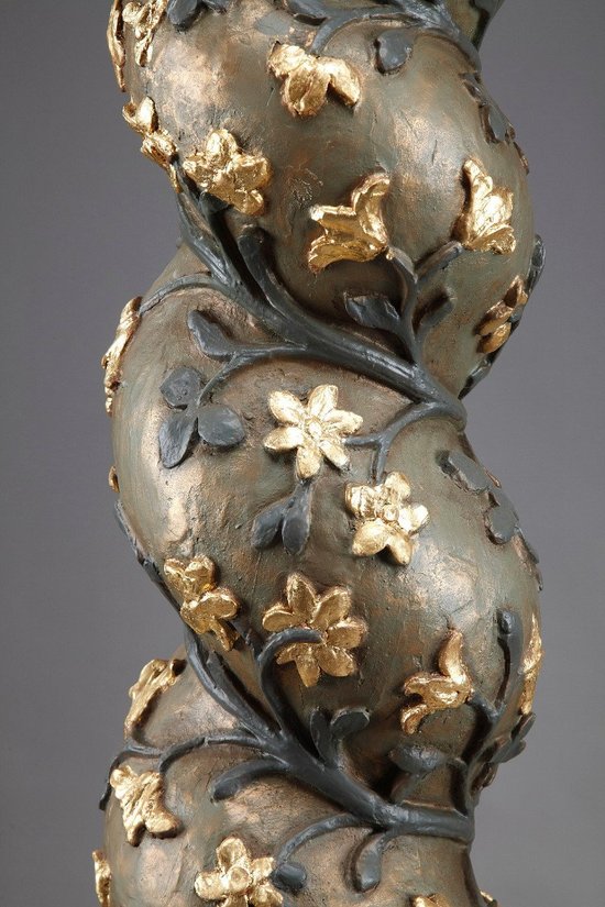 Pair of Baroque Twisted Columns, 17th Century