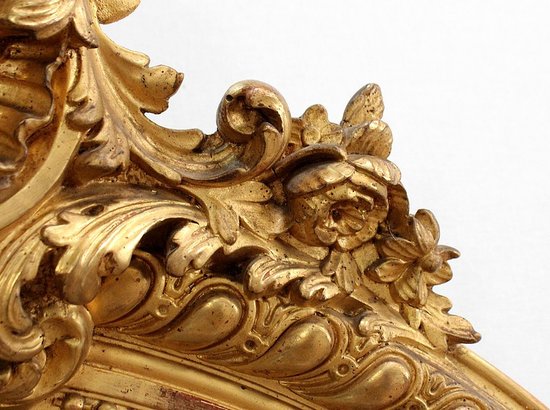Grande specchiera ovale - Seconda metà del XIX secolo