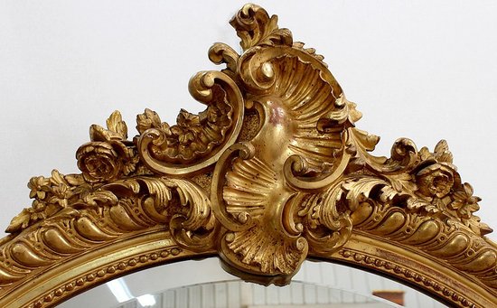 Grande specchiera ovale - Seconda metà del XIX secolo