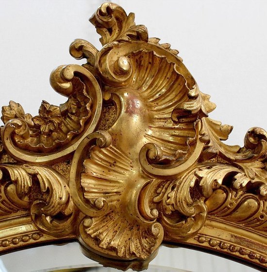 Grande specchiera ovale - Seconda metà del XIX secolo