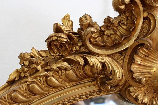 Grande specchiera ovale - Seconda metà del XIX secolo