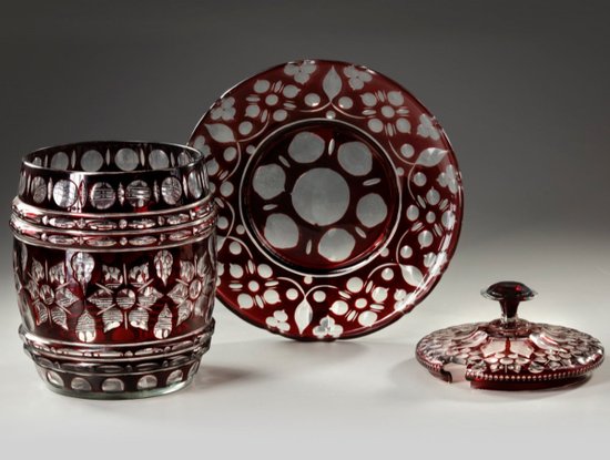 Bohemian Crystal Punch Bowl