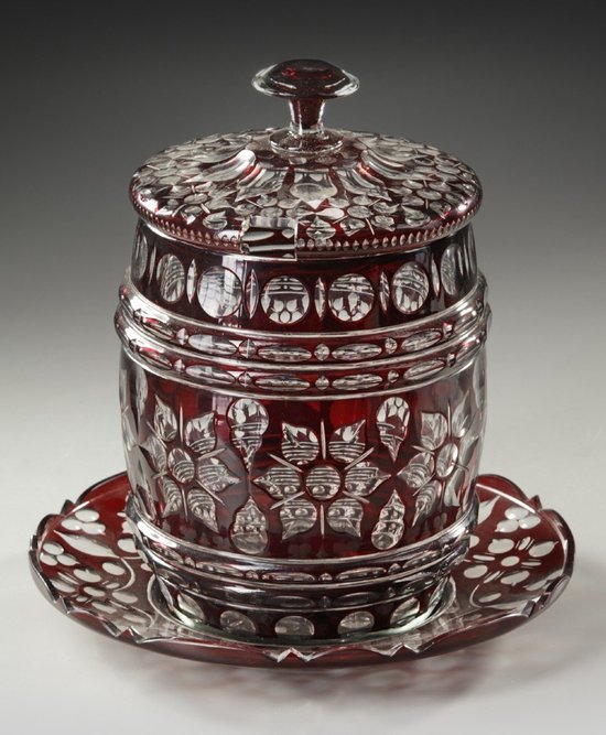 Bohemian Crystal Punch Bowl