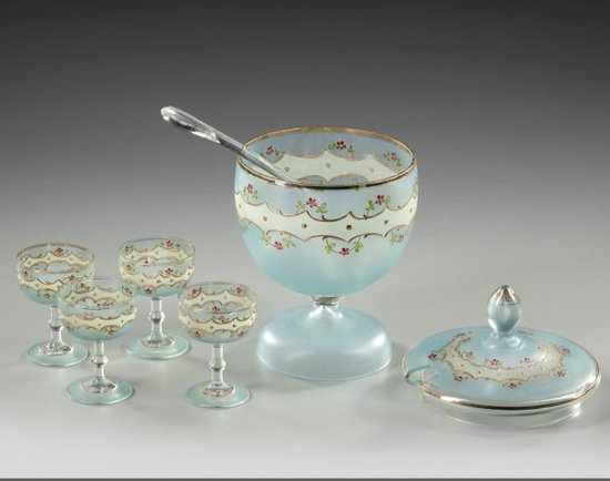 Bol De Punch Et Verre