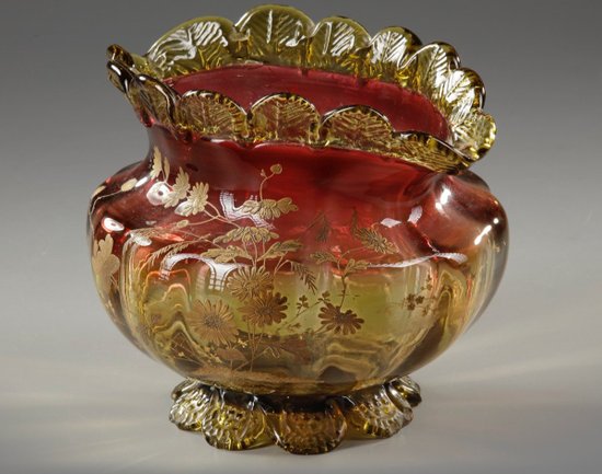Coupe En Verre Moulé Fin XIXème Siècle