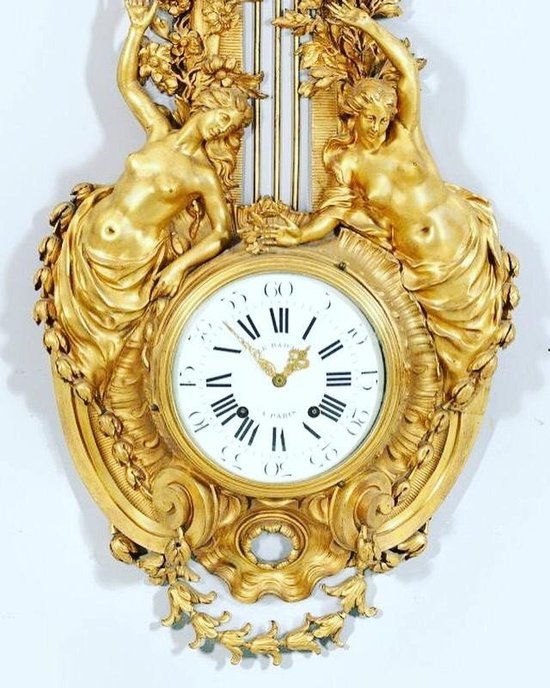 Grand Cartel En Bronze DorÉ XIXÈme SiÈcle