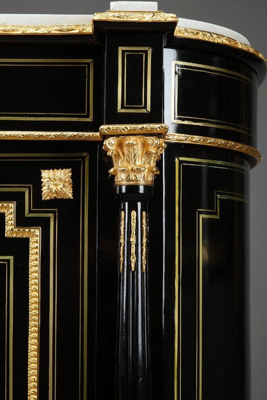 Napoleon III Buffet In Blackened Wood And Gilded Bronzes