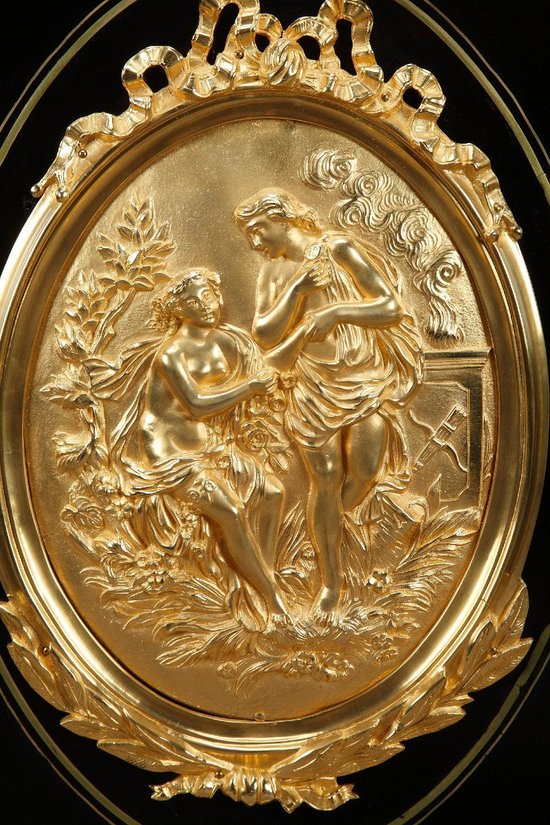 Napoleon III Buffet In Blackened Wood And Gilded Bronzes