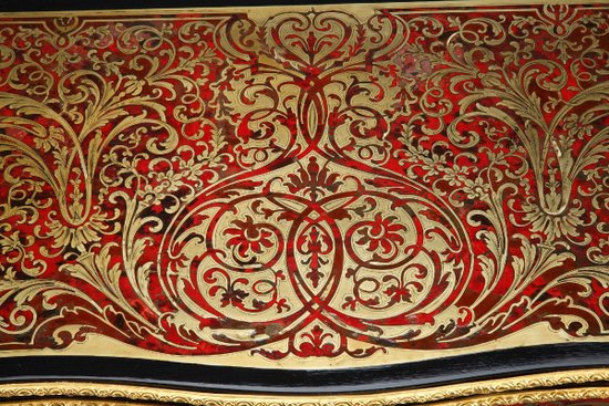 Console-table à Jeu En Marqueterie Boulle