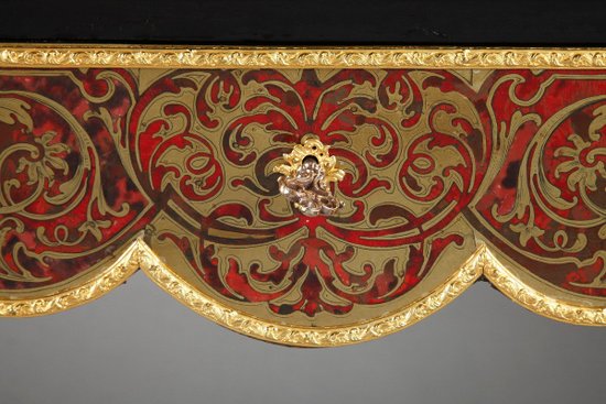 Console-table à Jeu En Marqueterie Boulle