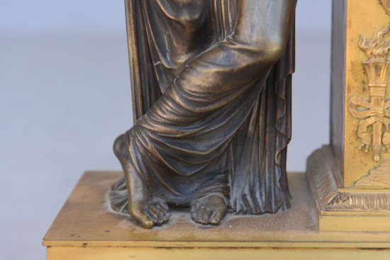 Pendulum Study National Furniture Empire Period Gilt Bronze