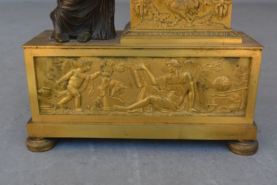 Pendulum Study National Furniture Empire Period Gilt Bronze