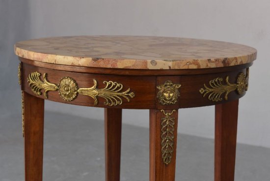 Salon De Style Empire Acajou Et Bronze Doré XIXème