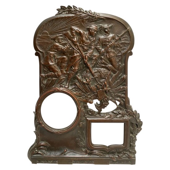 CADRE EN BRONZE FONDU PATINÉ 