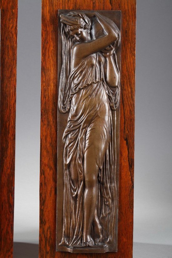 Coppia di bassorilievi, "Donne che trasportano acqua".