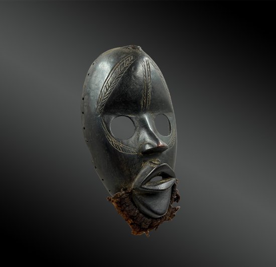 MASCHERA DA CORSA "Gunye Ge" - Cultura Dan, Costa d'Avorio settentrionale - Prima metà del XX secolo