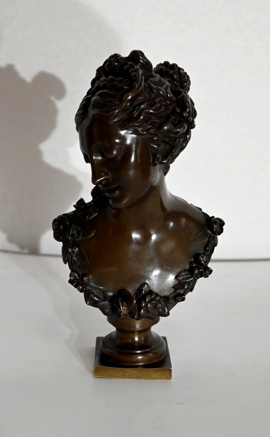 Bronze, Büste einer Dame - Ende 19.