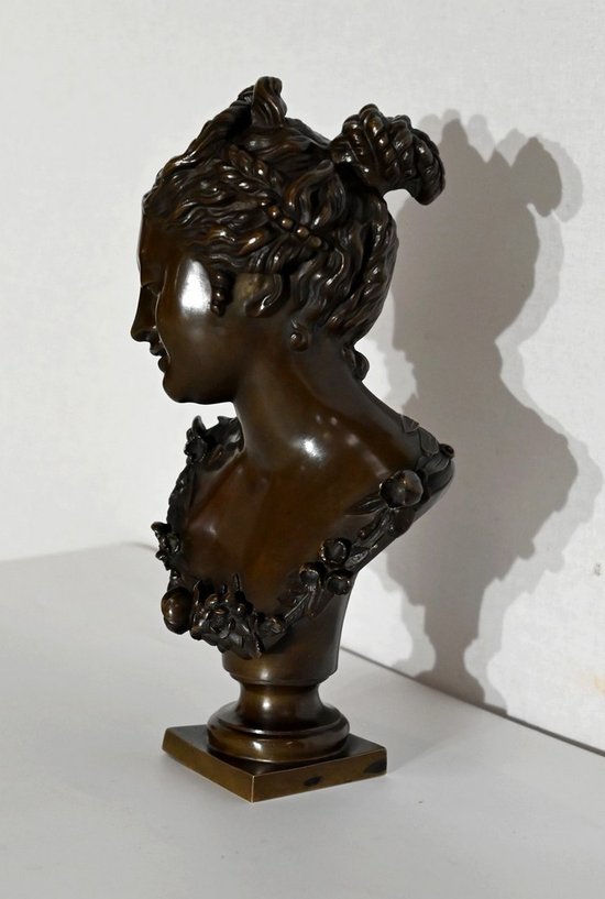 Bronze, Büste einer Dame - Ende 19.
