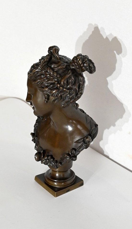 Bronze, Büste einer Dame - Ende 19.