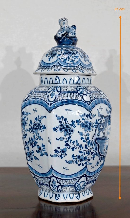Delft earthenware vase - Early XXth century
