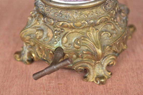Carcel Oil Lamp XIXth Century On Canton Vase