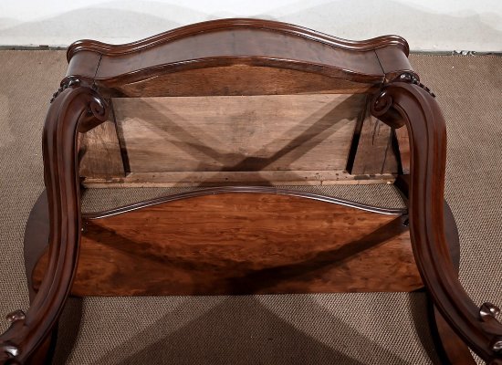 Console en Acajou massif et Marbre Sainte-Anne, époque Napoléon III – Milieu XIXe