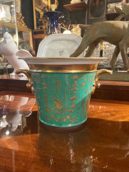 Pair of planters - Porcelain of Paris - About 1840