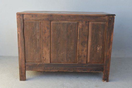 Commode Arbalète Louis XV En Noyer époque XVIIIème, 