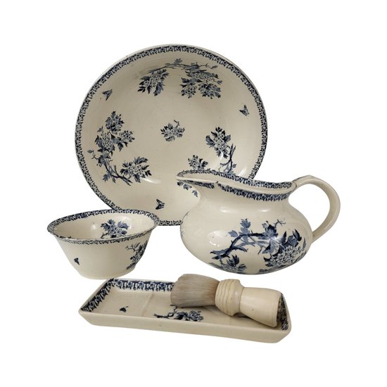 Gien earthenware toiletries 19th century