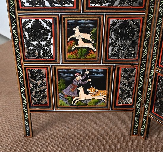 Four Leaf Indian Screen, Rajasthan - Early 20th century