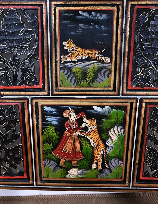 Four Leaf Indian Screen, Rajasthan - Early 20th century