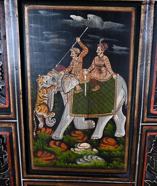 Four Leaf Indian Screen, Rajasthan - Early 20th century