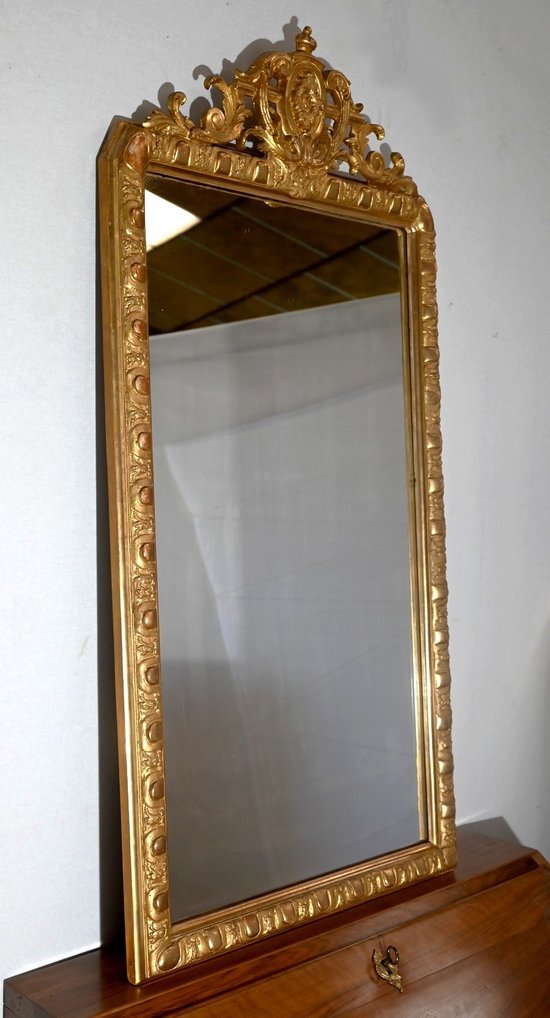 Specchio rettangolare in legno dorato - Fine XIX secolo