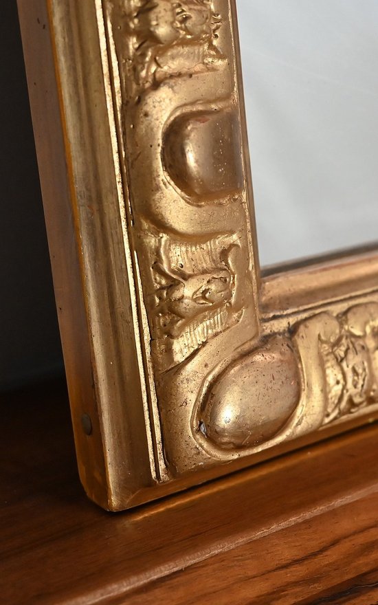 Specchio rettangolare in legno dorato - Fine XIX secolo