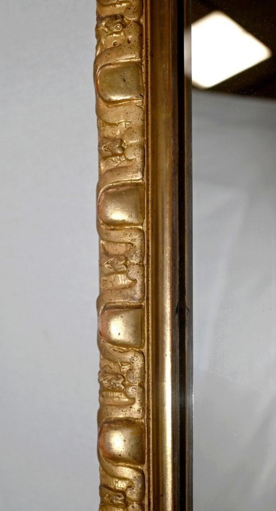 Specchio rettangolare in legno dorato - Fine XIX secolo