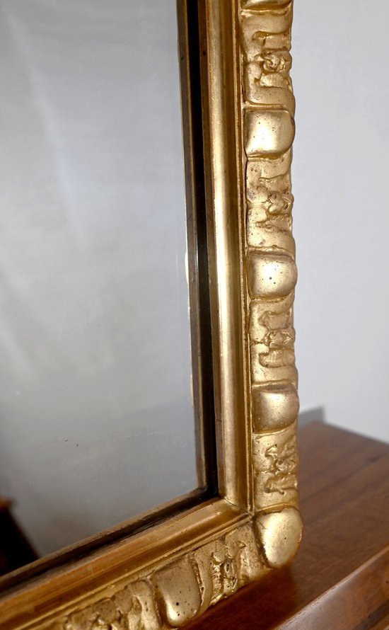 Specchio rettangolare in legno dorato - Fine XIX secolo