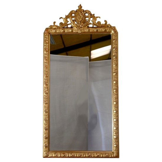 Gilded Wood Rectangular Mirror - Late 19th century