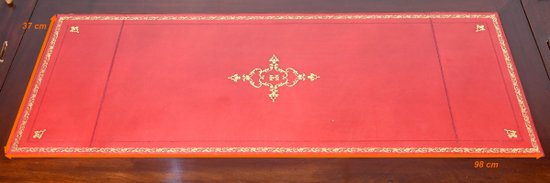 Important Bureau Cylindre en Acajou, style Louis XVI, époque Napoléon III – 2ème moitié XIXe