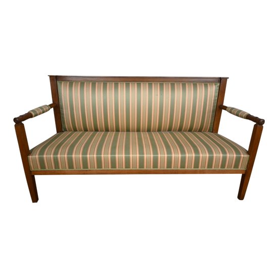 3-seater bench in cherry wood, Directoire style - 1st part of the XIXth century