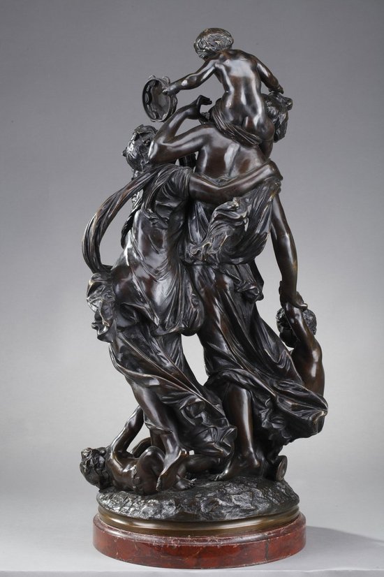 Bacchantes And Dancing Putti After Clodion