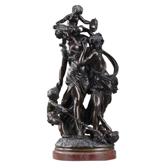 Bacchantes And Dancing Putti After Clodion