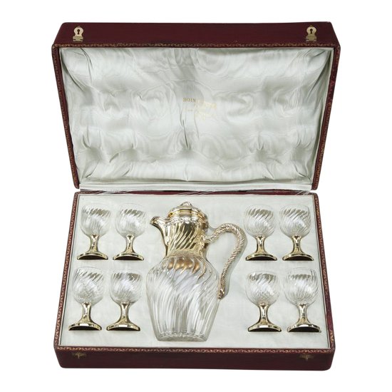 Louis XV style crystal drink service, Maison Boin-taburet