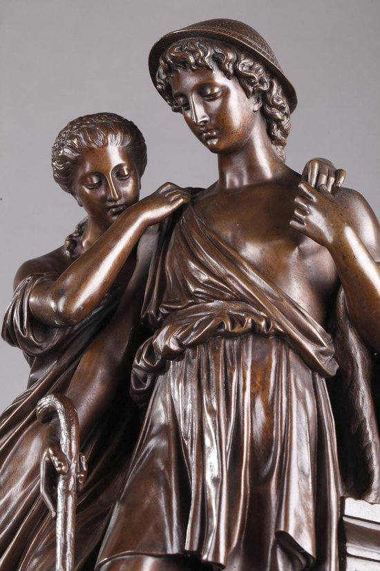 PendulePendule "Les Bergers d'Arcadie" d'Aizelin et Barbedienne