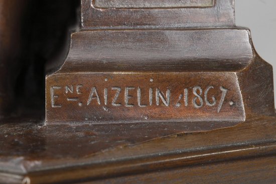 PendulePendule "Les Bergers d'Arcadie" d'Aizelin et Barbedienne