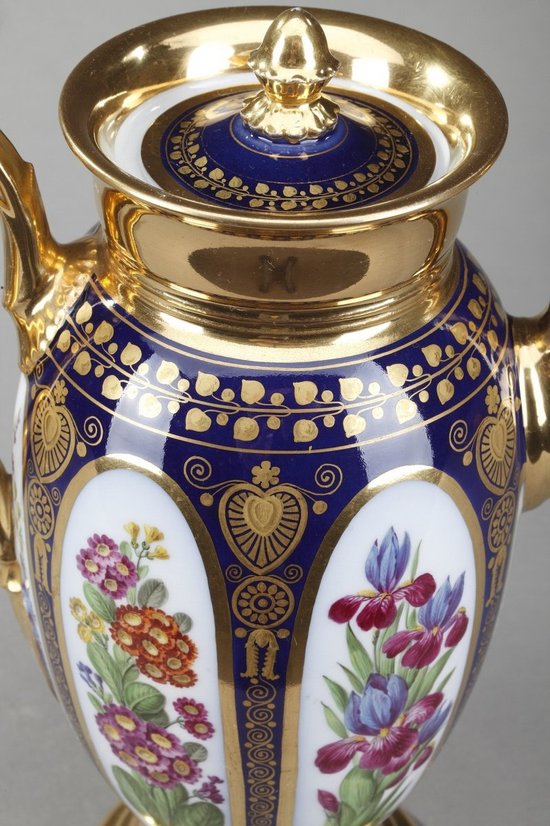 Paris Porcelain Coffee Set 6 Pieces Charles X Style