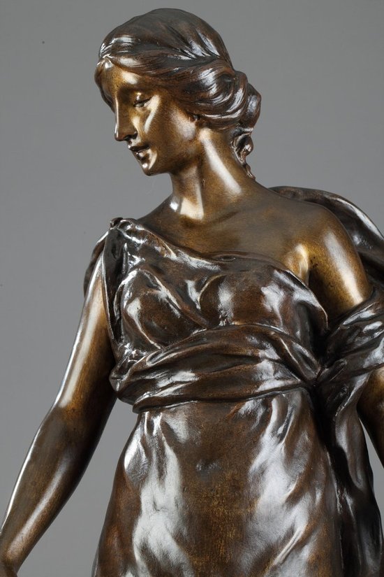 "Giovani donne con fiori" di Sylvain Kinsburger (1855-1935)